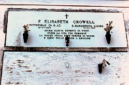 Photo of Elisabeth Crowell's grave by Elizabeth D. Vickers