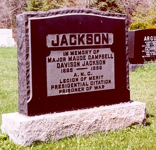 Tombstone of Maude Davison at Cedar Vale Cemetery, Cannington Ontario  Photo by Natalie Riegler