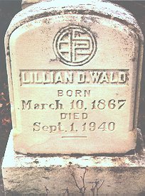 Photo of Lillian D. Wald's grave by Sharon L. Fickeissen
